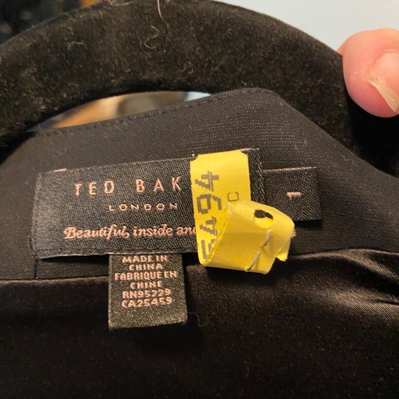 Ted Baker Black Peplum Dress - Picture 4 of 7